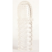 Прозрачная закрытая гелевая насадка - 13,5 см. - Toyfa Basic - в Махачкале купить с доставкой