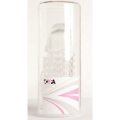 Гелевая прозрачная насадка с 2 отростками - 13 см. - Toyfa Basic - в Махачкале купить с доставкой