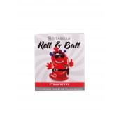 Стимулирующий презерватив-насадка Roll   Ball Strawberry - Sitabella - купить с доставкой в Махачкале