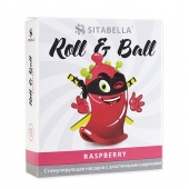 Стимулирующий презерватив-насадка Roll   Ball Raspberry - Sitabella - купить с доставкой в Махачкале