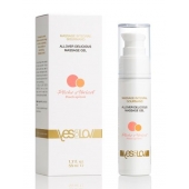 Универсальный массажный гель-смазка Allover Delicious Massage Gel с ароматом персика и аброкоса - 50 мл. - YESforLOV - купить с доставкой в Махачкале