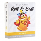 Стимулирующий презерватив-насадка Roll   Ball Banana - Sitabella - купить с доставкой в Махачкале
