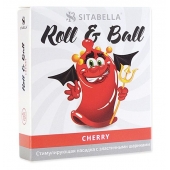 Стимулирующий презерватив-насадка Roll   Ball Cherry - Sitabella - купить с доставкой в Махачкале