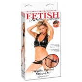 Черный податливый страпон Posable Partner Strap-On - 17,8 см. - Pipedream - купить с доставкой в Махачкале