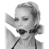 Черный кляп с дырочками Breathable Ball Gag - Pipedream - купить с доставкой в Махачкале