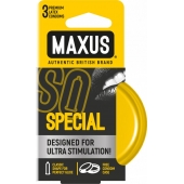 Презервативы с точками и рёбрами в железном кейсе MAXUS Special - 3 шт. - Maxus - купить с доставкой в Махачкале