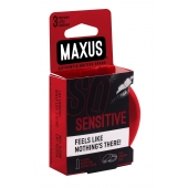 Ультратонкие презервативы в железном кейсе MAXUS Sensitive - 3 шт. - Maxus - купить с доставкой в Махачкале