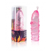 Закрытая рельефная насадка Crystal sleeve snakes в виде змеи с усиками - 14 см. - Erowoman-Eroman - в Махачкале купить с доставкой