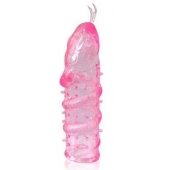 Закрытая рельефная насадка Crystal sleeve snakes в виде змеи с усиками - 14 см. - Erowoman-Eroman - в Махачкале купить с доставкой