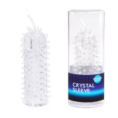 Закрытая рельефная насадка Crystal sleeve с усиками - 12 см. - Erowoman-Eroman - в Махачкале купить с доставкой