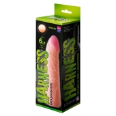 Фаллическая насадка на трусики харнесс - 17,5 см. - LOVETOY (А-Полимер) - купить с доставкой в Махачкале