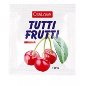 Пробник гель-смазки Tutti-frutti с вишнёвым вкусом - 4 гр. - Биоритм - купить с доставкой в Махачкале