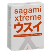 Ультратонкие презервативы Sagami Xtreme SUPERTHIN - 3 шт. - Sagami - купить с доставкой в Махачкале