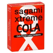 Ароматизированные презервативы Sagami Xtreme COLA - 3 шт. - Sagami - купить с доставкой в Махачкале