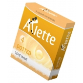 Презервативы Arlette Dotted с точечной текстурой - 3 шт. - Arlette - купить с доставкой в Махачкале
