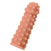 Телесная реалистичная насадка KOKOS Extreme Sleeve 02 с дополнительной стимуляцией - 12,7 см. - KOKOS - в Махачкале купить с доставкой