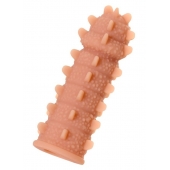 Телесная реалистичная насадка KOKOS Extreme Sleeve 04 с дополнительной стимуляцией - 12,7 см. - KOKOS - в Махачкале купить с доставкой