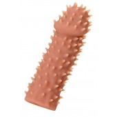 Телесная реалистичная насадка KOKOS Extreme Sleeve 07 с дополнительной стимуляцией - 12,7 см. - KOKOS - в Махачкале купить с доставкой