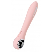 Розовый силиконовый вибратор с электростимуляцией GALVANI VIBE - 21 см. - ToyFa - купить с доставкой в Махачкале