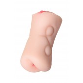 Телесный двусторонний мастурбатор Rich Fruit - вагина и анус - ToyFa - в Махачкале купить с доставкой