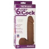 Насадка-мулат для трусиков Vac-U-Lock 6  ULTRASKYN Cock - 17,3 см. - Doc Johnson - купить с доставкой в Махачкале