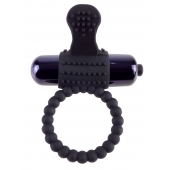 Черное эрекционное виброкольцо Vibrating Silicone Super Ring - Pipedream - в Махачкале купить с доставкой
