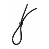 Черное лассо на пенис с одной бусиной - A-toys - в Махачкале купить с доставкой