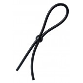 Черное лассо на пенис с одной бусиной - A-toys - в Махачкале купить с доставкой