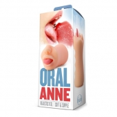Телесный мастурбатор-ротик с язычком Oral Anne - Blush Novelties - в Махачкале купить с доставкой