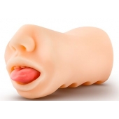 Телесный мастурбатор-ротик с язычком Oral Anne - Blush Novelties - в Махачкале купить с доставкой