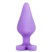 Фиолетовая анальная пробка Naughty Candy Heart Do Me Now - 8,9 см. - Blush Novelties - купить с доставкой в Махачкале