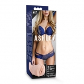 Телесный мастурбатор-вагина с вибропулей Ashley - Blush Novelties - в Махачкале купить с доставкой
