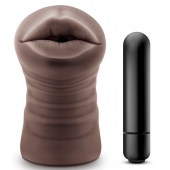 Коричневый мастурбатор-ротик Heather - Blush Novelties - в Махачкале купить с доставкой