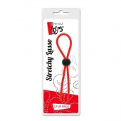 Красное эрекционное лассо с одной бусиной-утяжкой STRETCHY THIN LASSO - Dream Toys - в Махачкале купить с доставкой