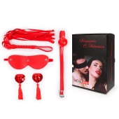 Пикантный набор БДСМ из 4 предметов в красном цвете - Notabu - купить с доставкой в Махачкале