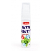 Гель-смазка Tutti-frutti со вкусом сладкой мяты - 30 гр. - Биоритм - купить с доставкой в Махачкале