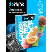 Презервативы для орального секса DOMINO Sweet Sex с ароматом мороженого - 3 шт. - Domino - купить с доставкой в Махачкале