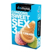 Презервативы для орального секса DOMINO Sweet Sex с ароматом мороженого - 3 шт. - Domino - купить с доставкой в Махачкале