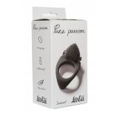 Черное эрекционное виброкольцо Pure Passion Sunset - Lola Games - в Махачкале купить с доставкой