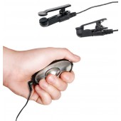 Черные электрические зажимы для сосков Shock Therapy Nipple Clamps - Pipedream - купить с доставкой в Махачкале