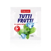Пробник гель-смазки Tutti-frutti со вкусом мяты - 4 гр. - Биоритм - купить с доставкой в Махачкале