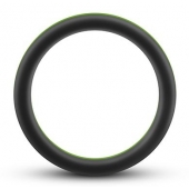 Черно-зеленое эрекционное кольцо Silicone Go Pro Cock Ring - Blush Novelties - в Махачкале купить с доставкой