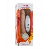 Телесный вибратор-ротатор на присоске Cesar Vibrator   Rotator - 17,5 см. - Adrien Lastic