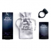 Темно-серое эрекционное кольцо Vibrating Love Ring с вибрацией - Fifty Shades of Grey - в Махачкале купить с доставкой