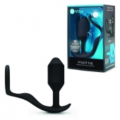 Черное эрекционное кольцо с анальным плагом Snug   Tug - b-Vibe - в Махачкале купить с доставкой