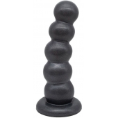 Черная насадка-плаг на харнесс PLATINUM 7 - 19,5 см. - LOVETOY (А-Полимер) - купить с доставкой в Махачкале