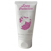 Лубрикант на водной основе с ароматом малины Love Protection Raspberry - 50 мл. - Lola Games - купить с доставкой в Махачкале