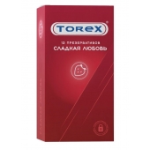 Презервативы Torex  Сладкая любовь  с ароматом клубники - 12 шт. - Torex - купить с доставкой в Махачкале