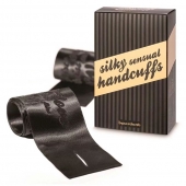 Черные ленты для связывания SILKY SENSUAL HANDCUFFS - Bijoux Indiscrets - купить с доставкой в Махачкале