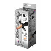 Пояс-трусики с насадкой Glamour - 17 см. - LOVETOY (А-Полимер) - купить с доставкой в Махачкале